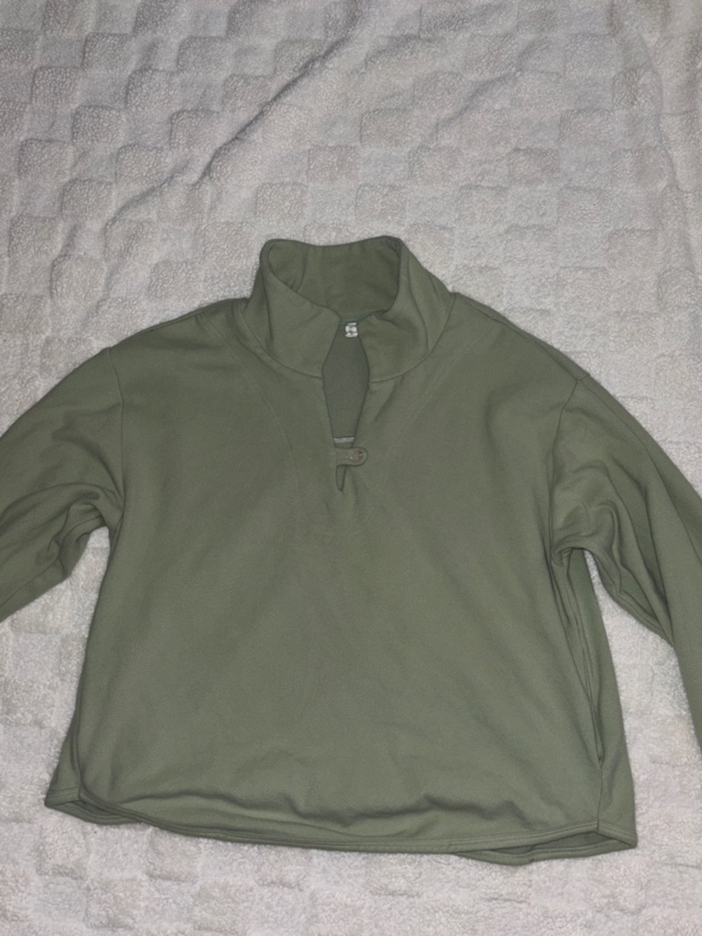 Wishlist Olive Green Long Sleeve Pullover Top